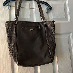 Thirty One Jewel handbag tote bag dark grey